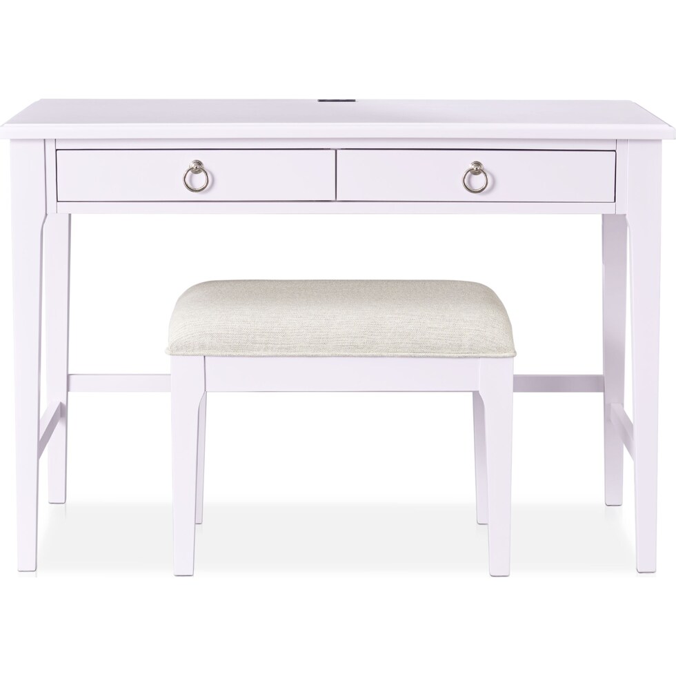 elle purple desk   