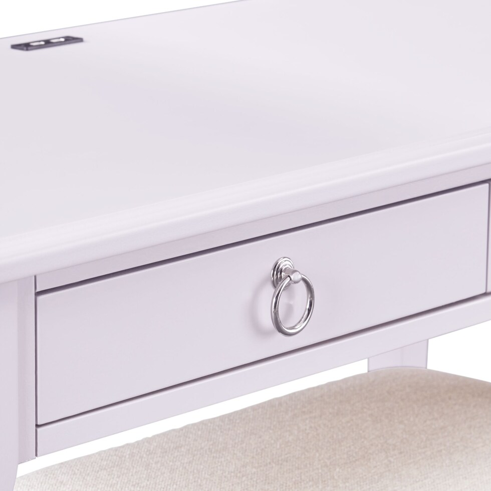 elle purple desk   
