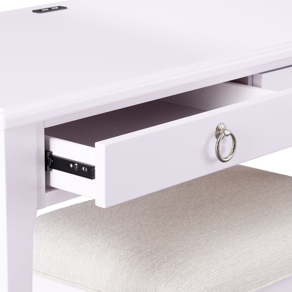 elle purple desk   