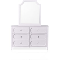 elle purple dresser & mirror   