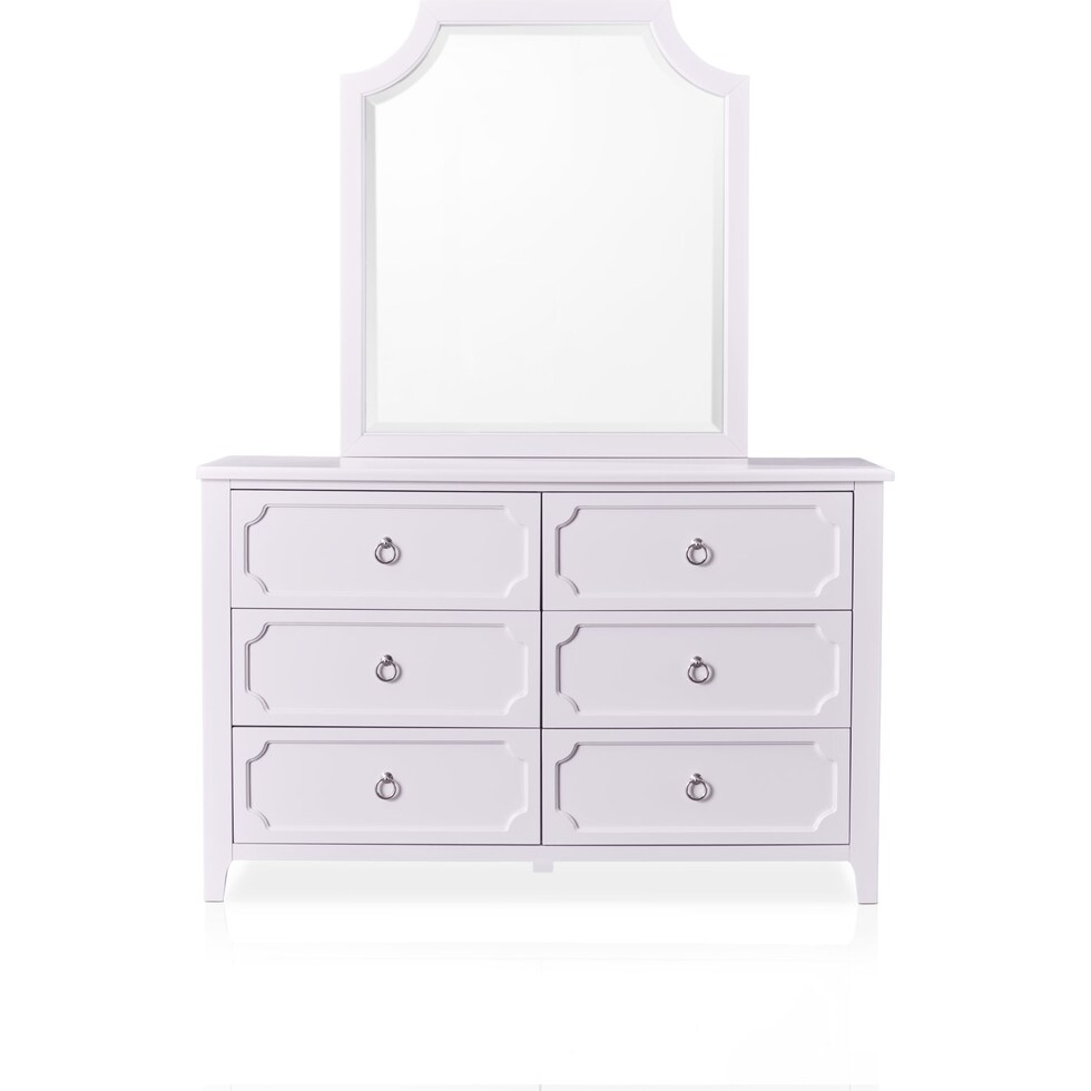 elle purple dresser & mirror   