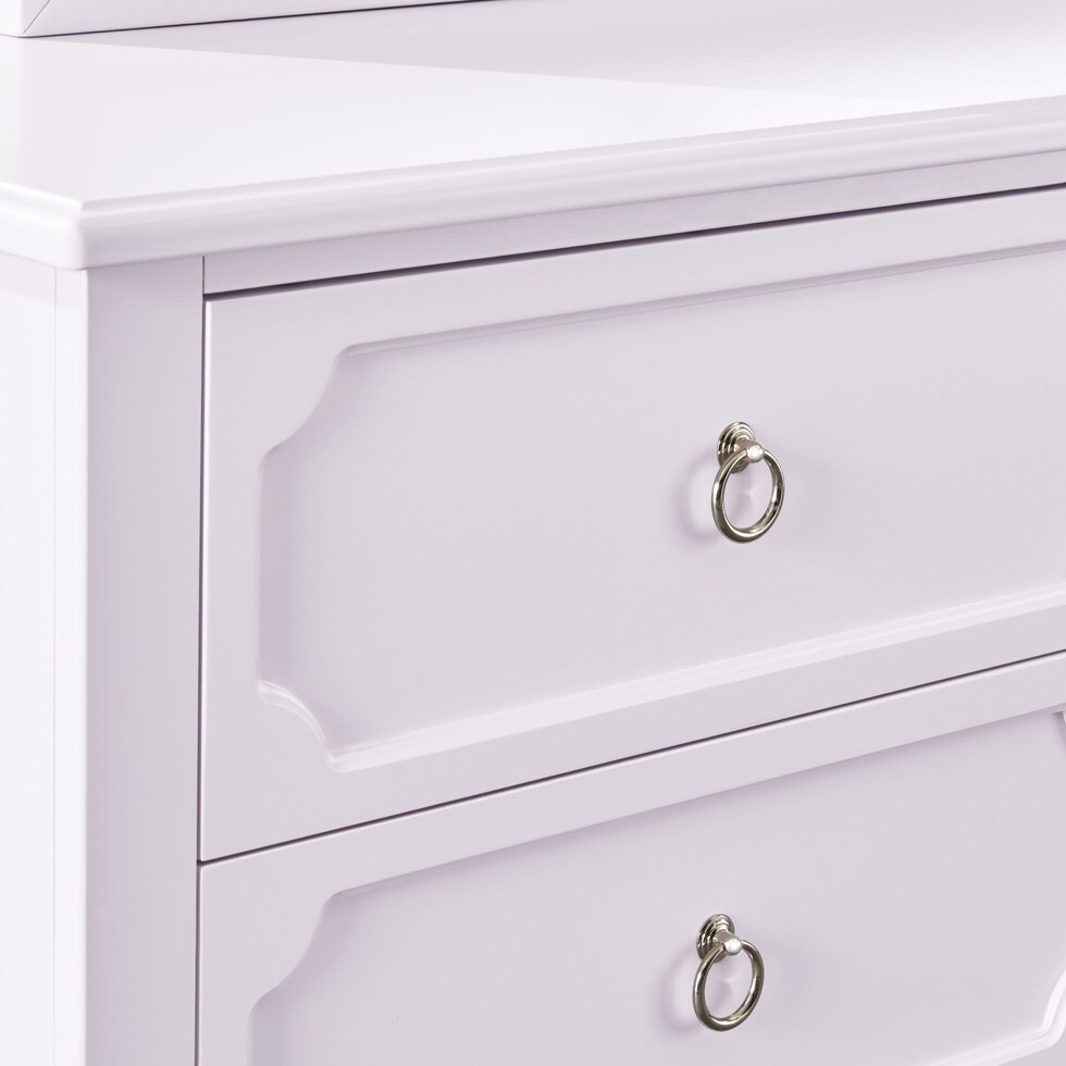 elle purple dresser & mirror   