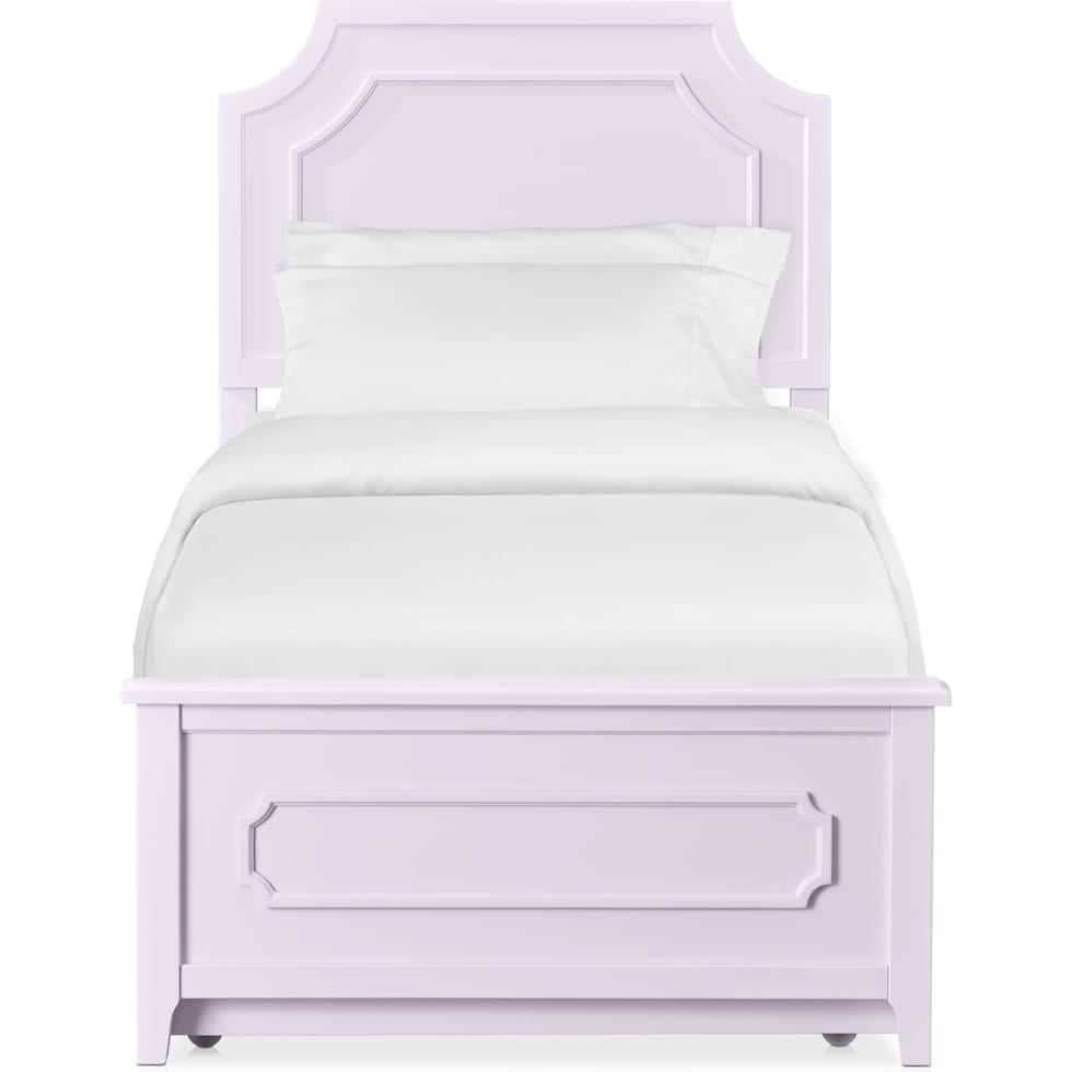 elle purple twin bed with trundle   