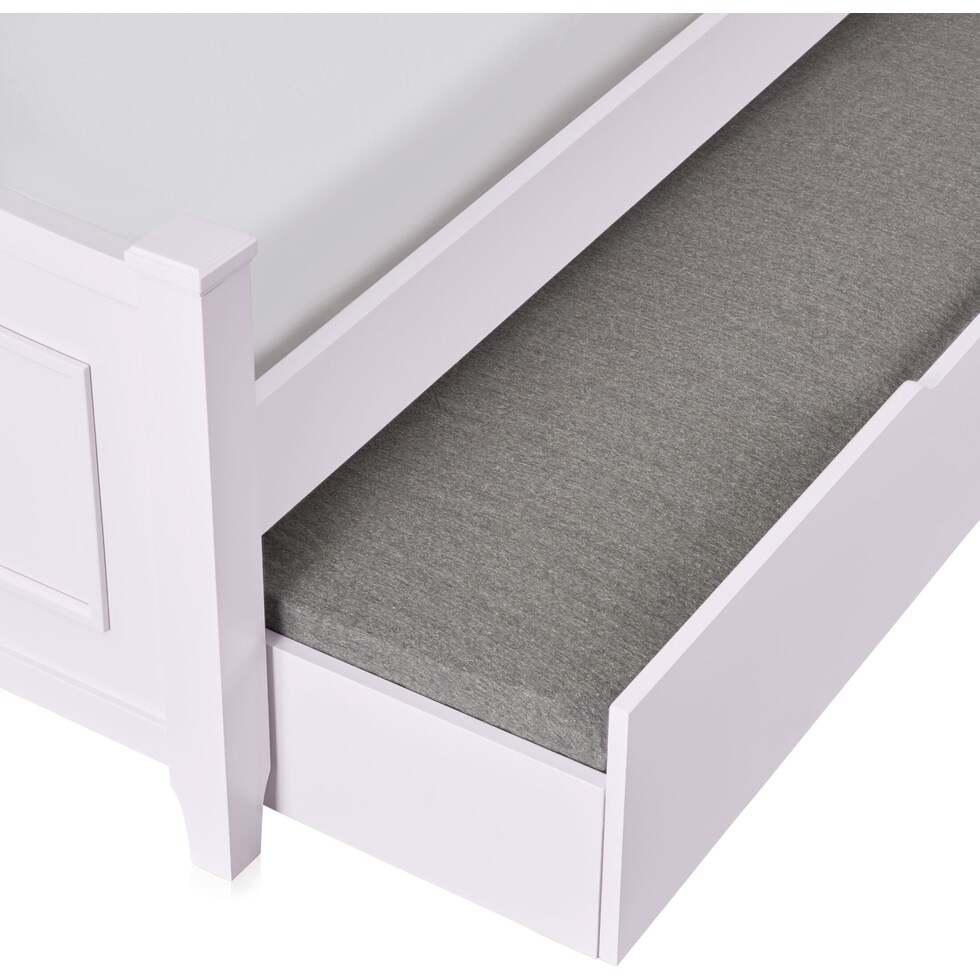 elle purple twin bed with trundle   