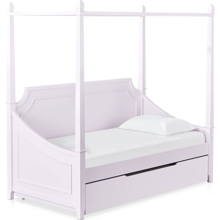 Elle Twin Trundle Canopy Daybed - Lavender
