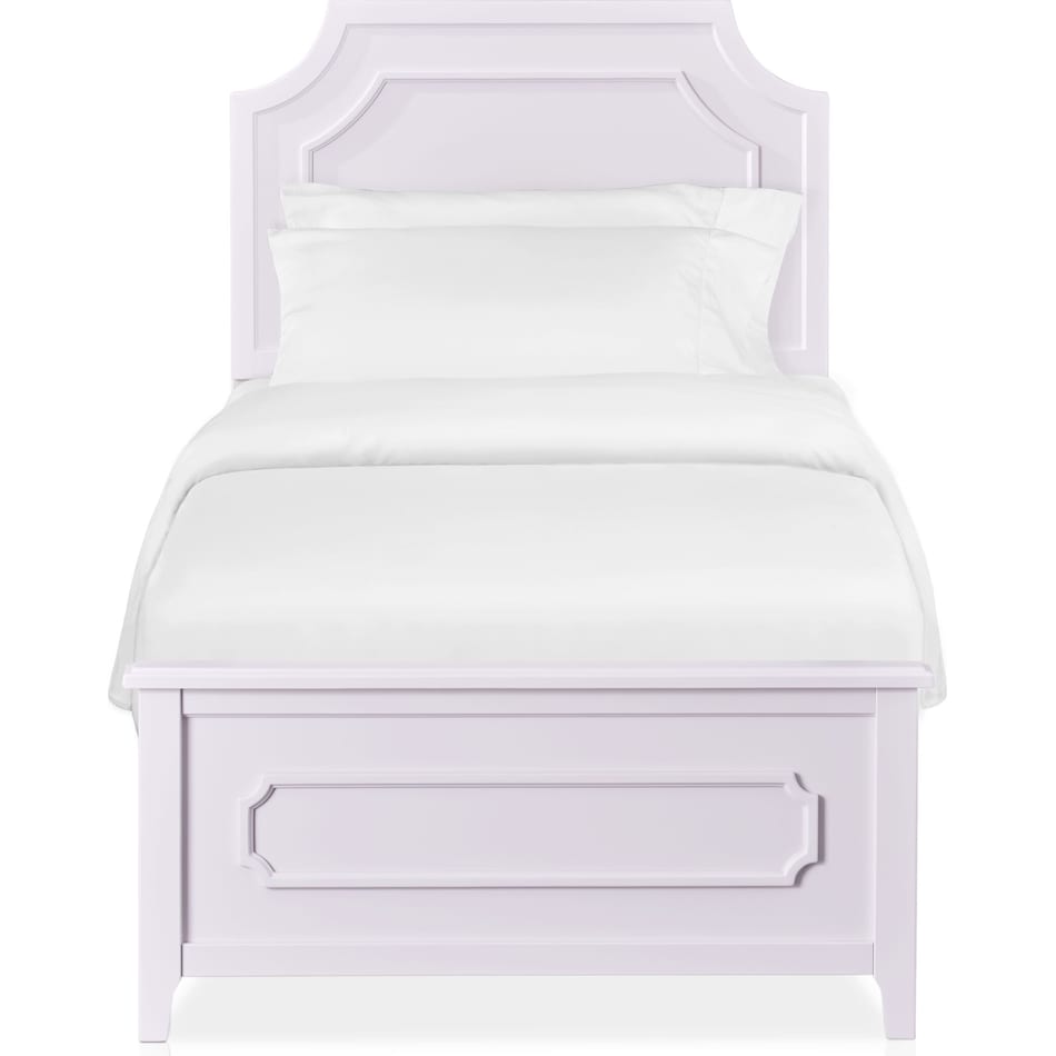 elle purple twin bed   