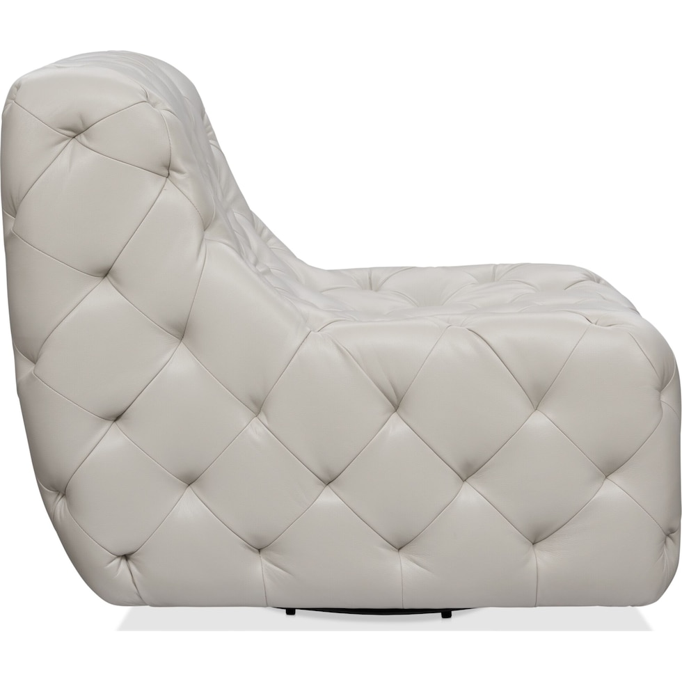 elliot white accent chair   