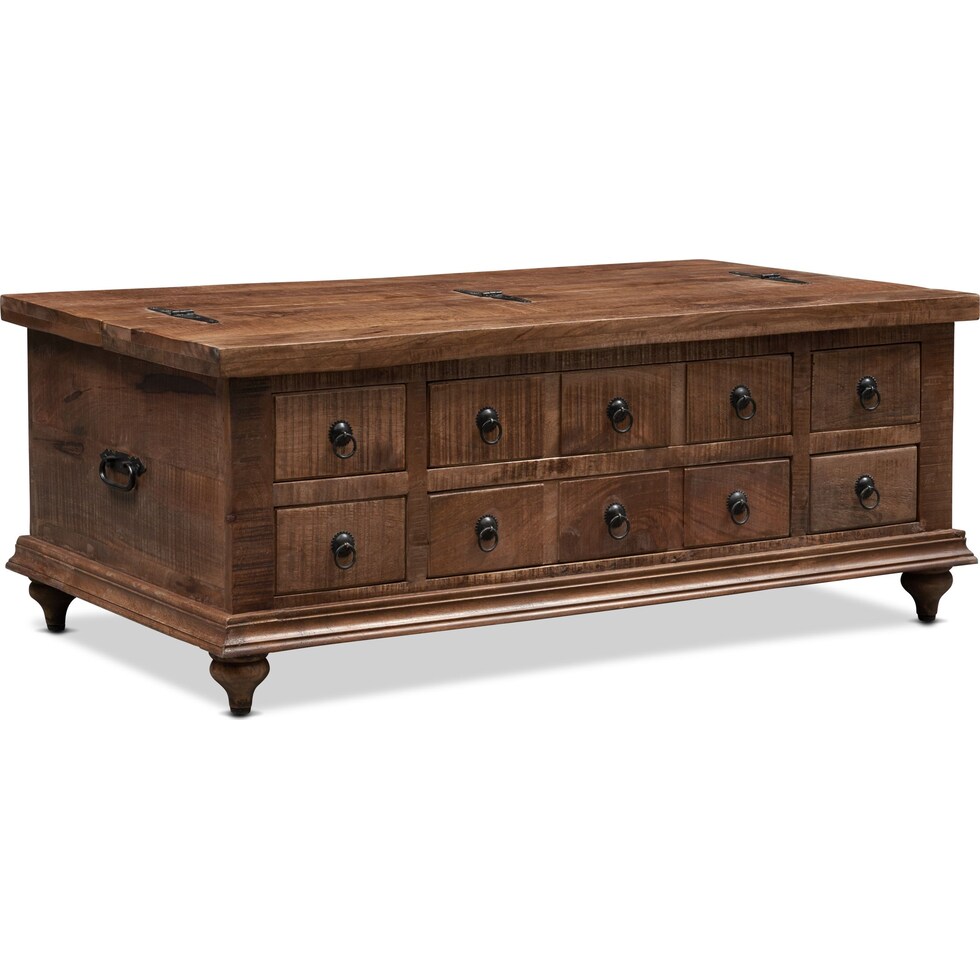 ellis dark brown coffee table   