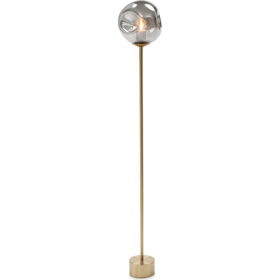 ellis gold floor lamp   