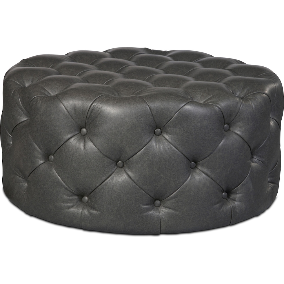 ellis gray ottoman   