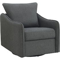 ellorie gray swivel glider chair   