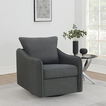ellorie gray swivel glider chair   