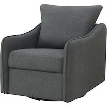 ellorie gray swivel glider chair   