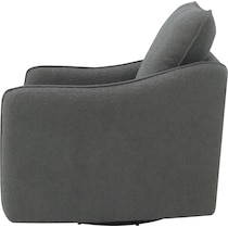 ellorie gray swivel glider chair   