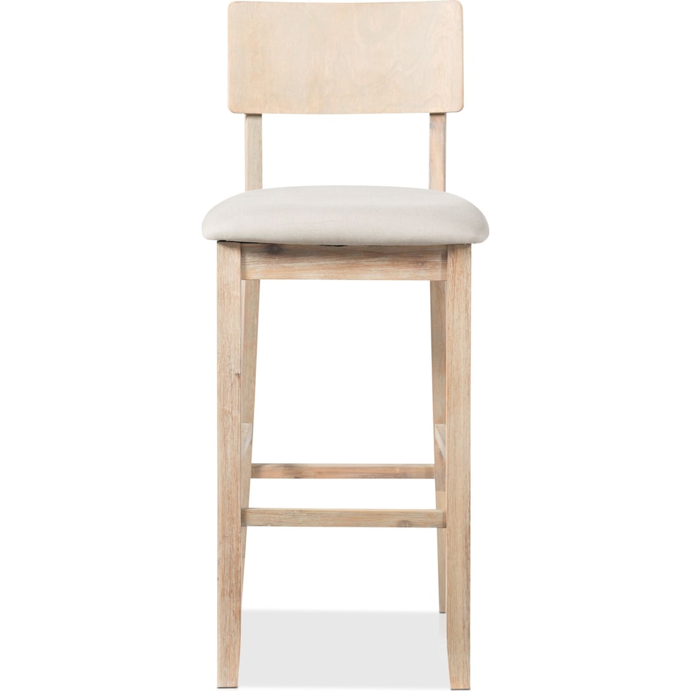 elmer gray bar stool   