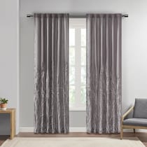 elmira gray window panel   