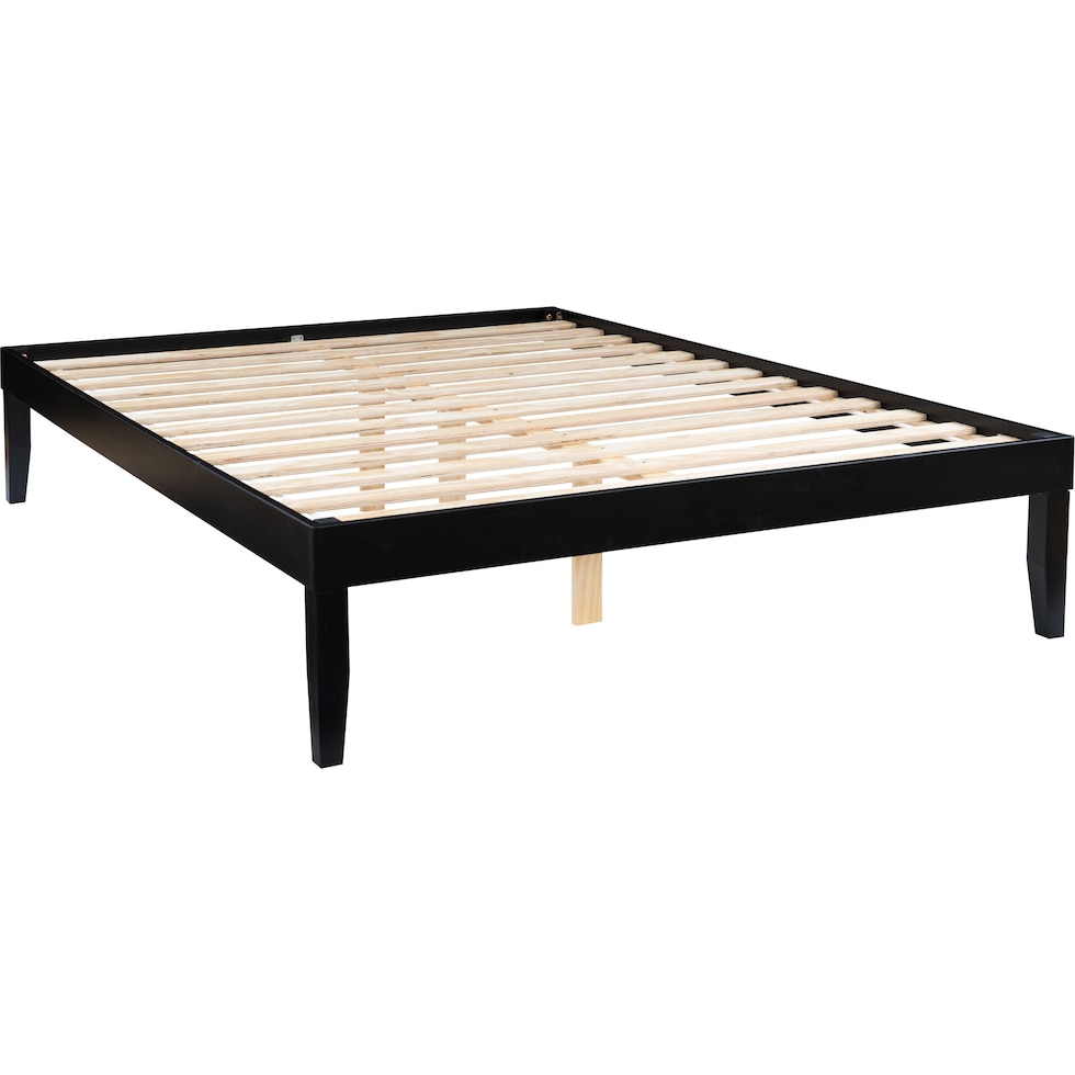 elna black queen bed   