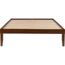 elna dark brown full bed   