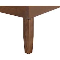 elna dark brown full bed   