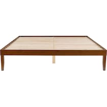 elna dark brown king bed   