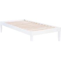 elna white twin bed   