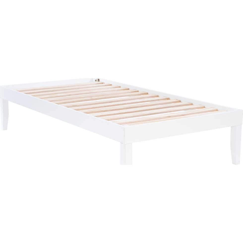 elna white twin bed   