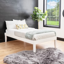 elna white twin bed   