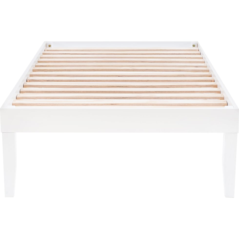 elna white twin bed   