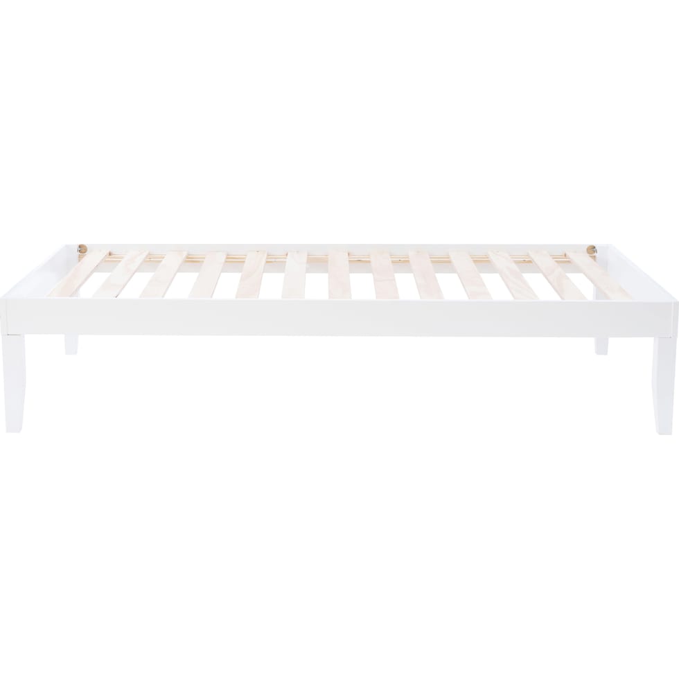 elna white twin bed   