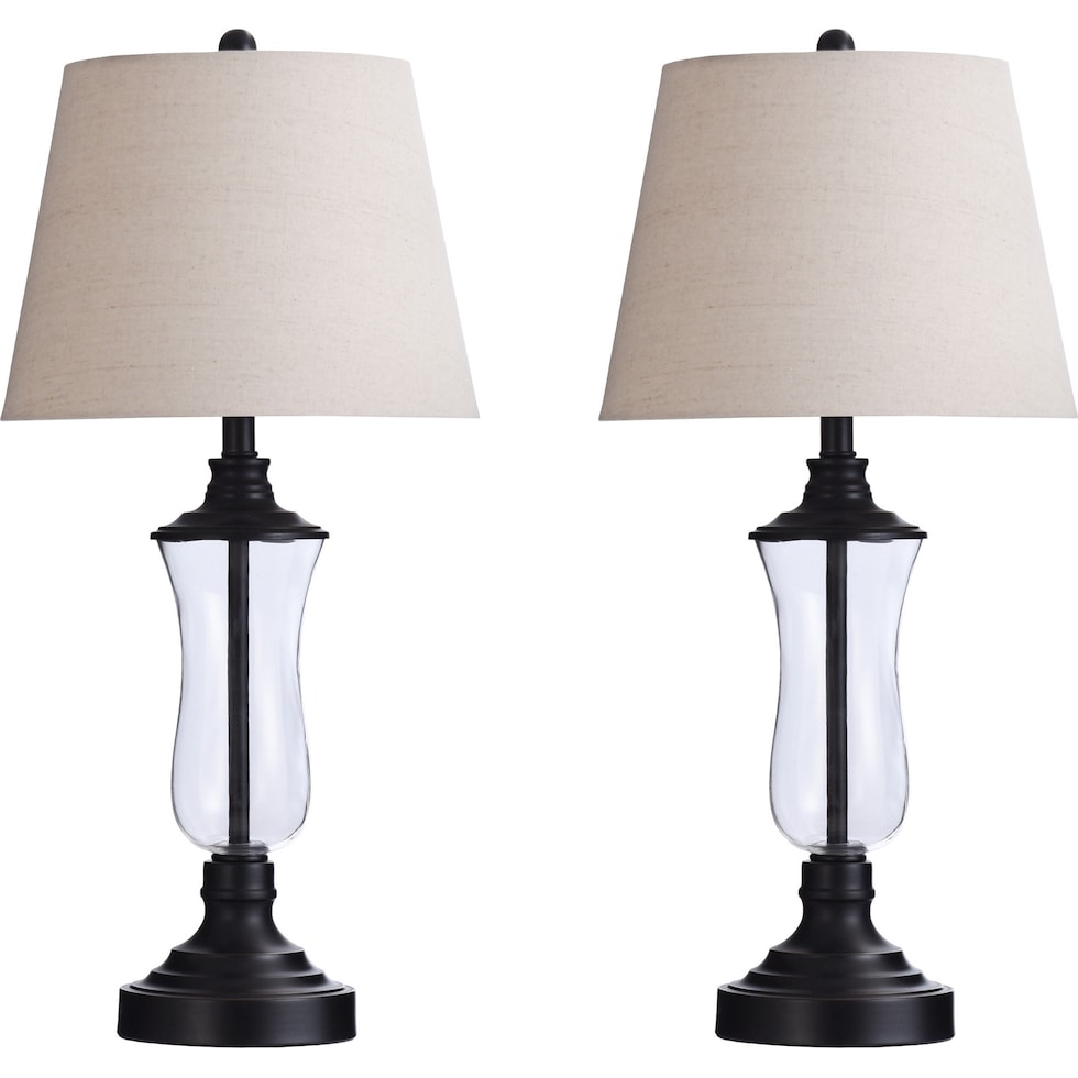 elnur dark brown table lamp   