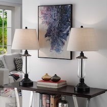 elnur dark brown table lamp   