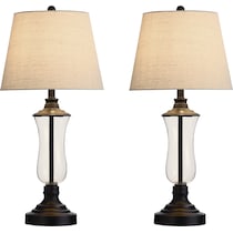 elnur dark brown table lamp   