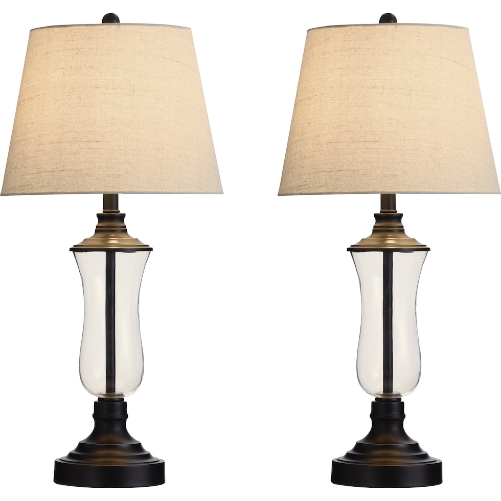 elnur dark brown table lamp   