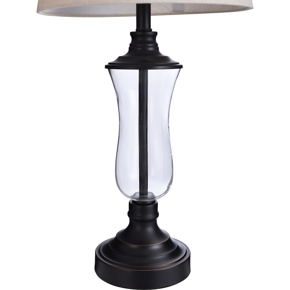 elnur dark brown table lamp   