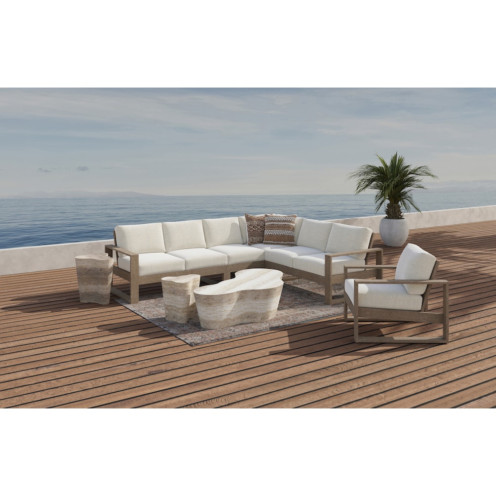 elodie light brown coffee table   