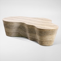 elodie light brown coffee table   