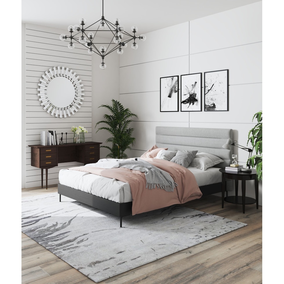 eloise gray full bed   