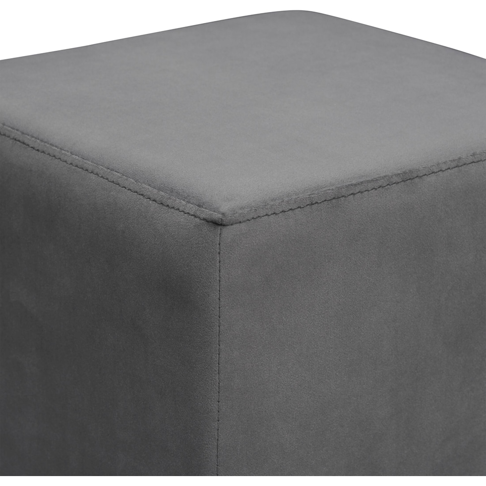 eloise gray ottoman   