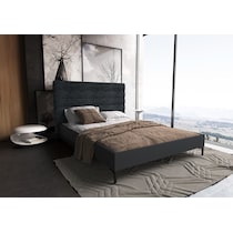 eloise gray queen bed   
