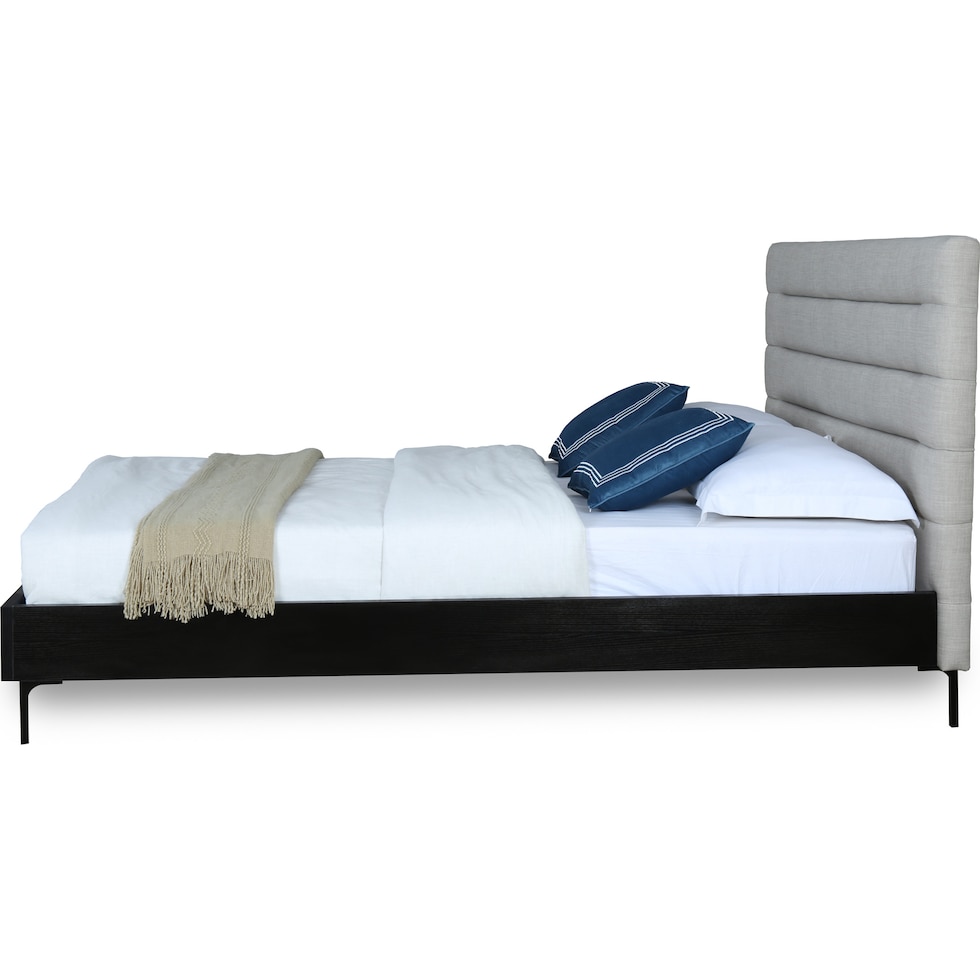 eloise gray queen bed   