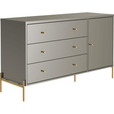 Elowen Combo Dresser - Gray Gloss