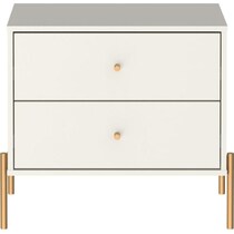 elowen white end table   