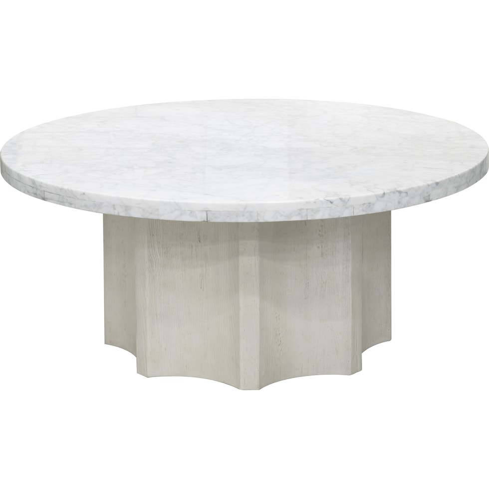 elsher white coffee table   