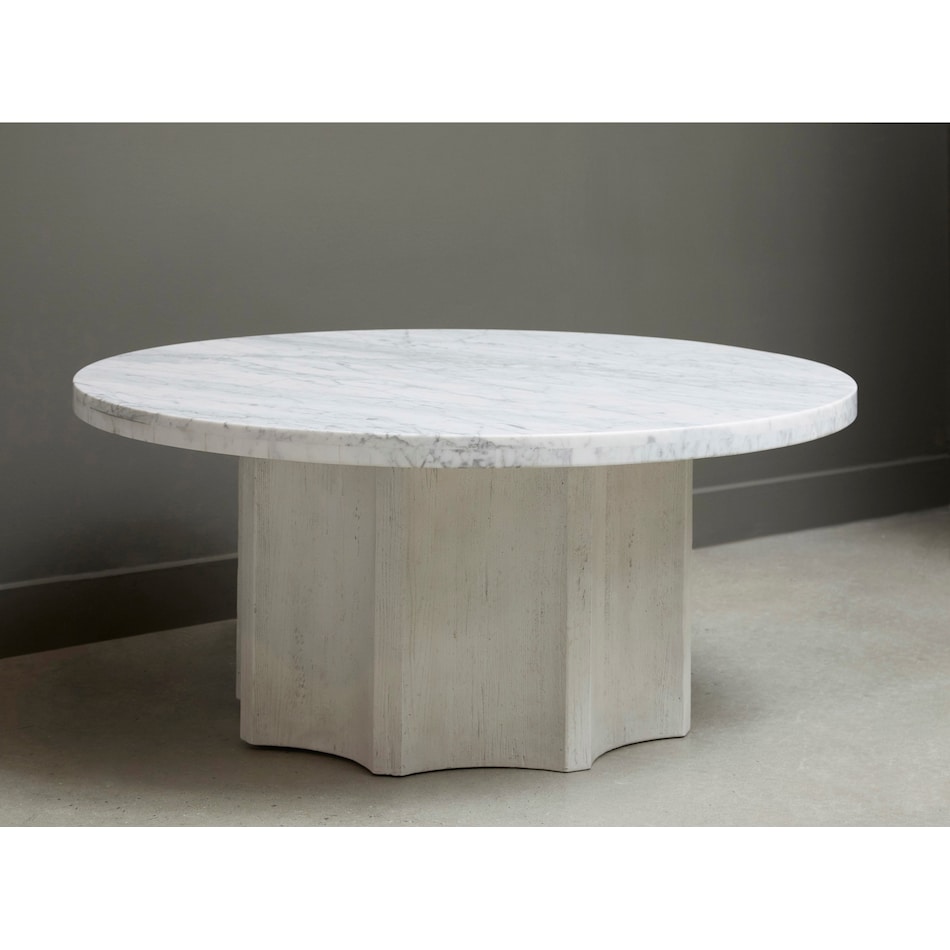 elsher white coffee table   