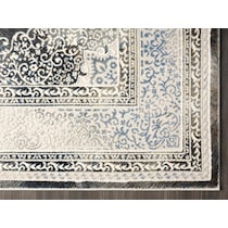 elston cream gray area rug  x    