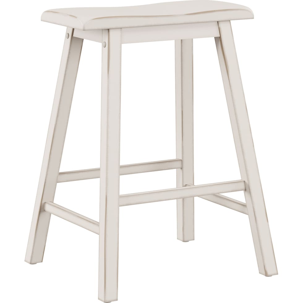 elton white counter height stool   