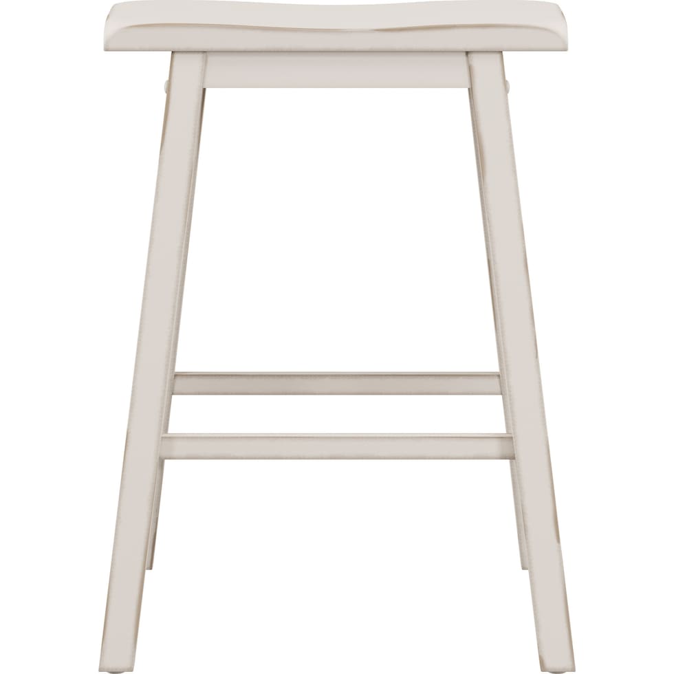 elton white counter height stool   
