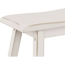 elton white counter height stool   