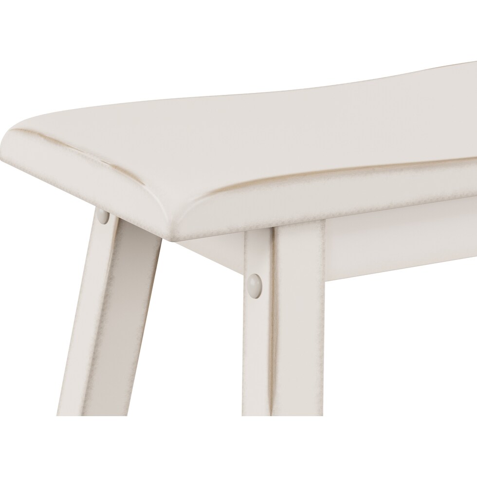 elton white counter height stool   