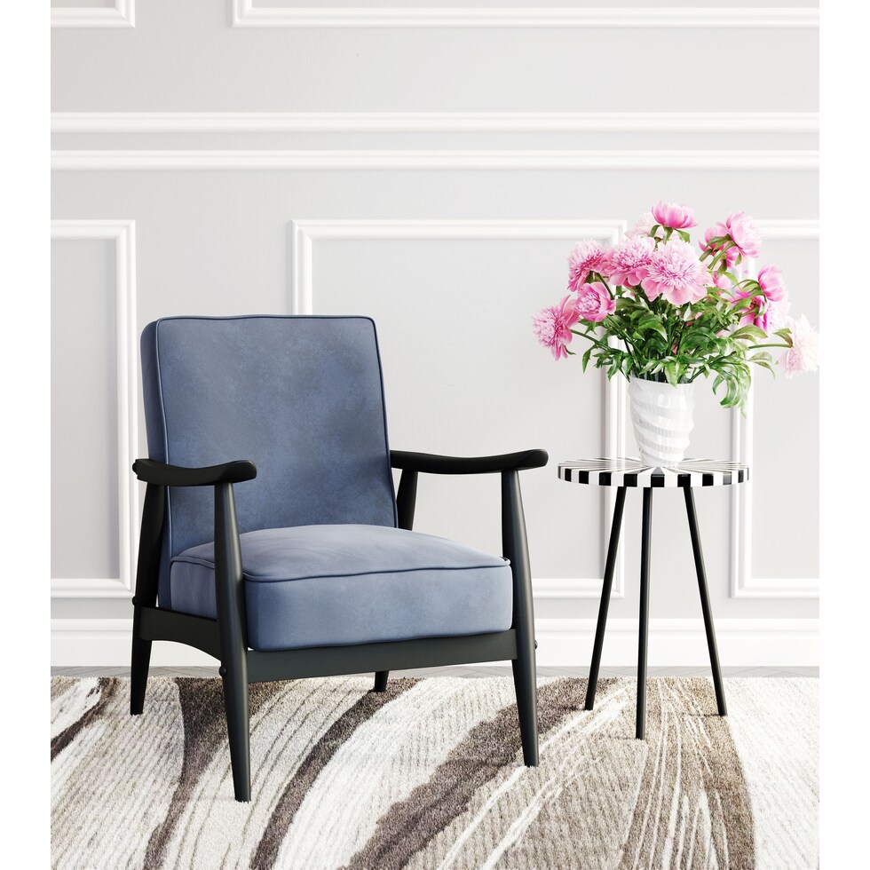 elvis black white side table   